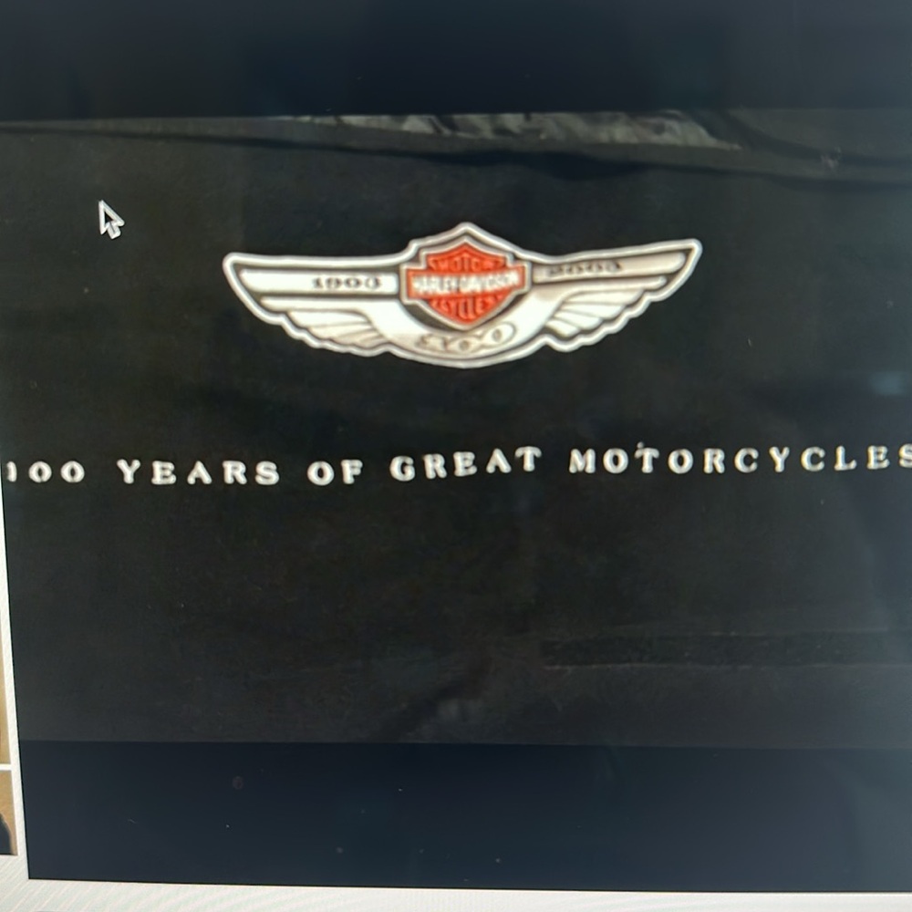 Harley Davidson Gently Used Outdoor Picnic Fleece Bkanket Nylon Bottom w/Handle